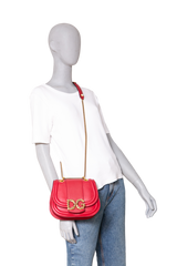 D&G DG AMORE CROSSBODY LEATHER RED