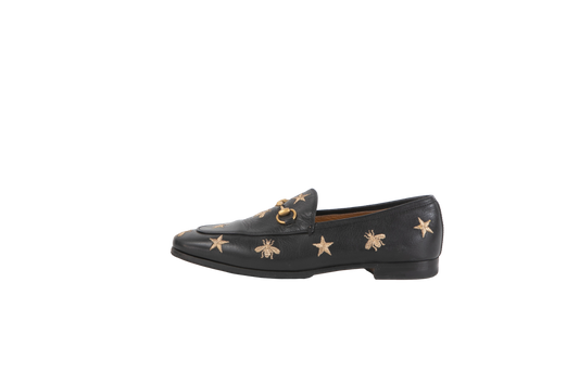 GUCCI LOAFER JORDAAN BEE AND STAR BLACK