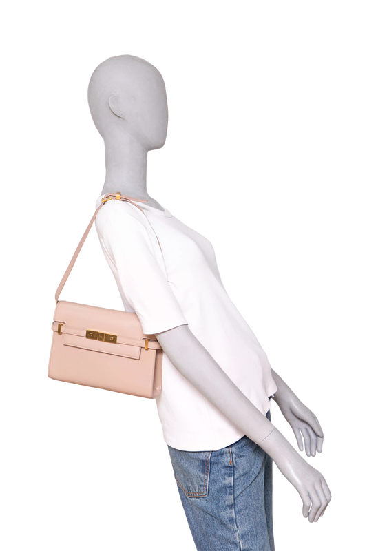 YSL MANHATTAN SMALL CALFSKIN BEIGE