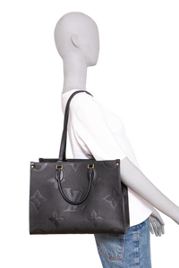 LV ONTHEGO MM MONOGRAM EMPREINTE BLACK
