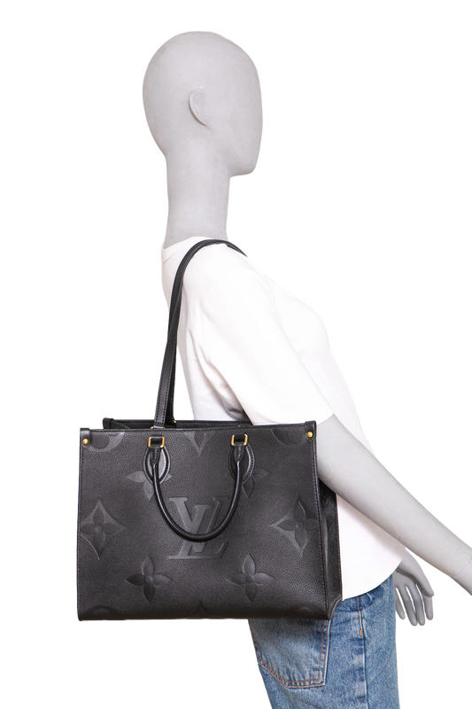 LV ONTHEGO MM MONOGRAM EMPREINTE BLACK