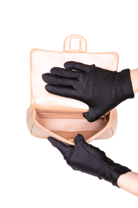 CHANEL MINI FLAP TOP HANDLE FLAP BEIGE SHINY LAMBSKIN - GOLD HDWR