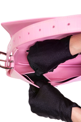 BALENCIAGA GHOST SLING CROCO EMBOSSED PINK