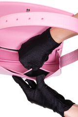 BALENCIAGA GHOST SLING CROCO EMBOSSED PINK