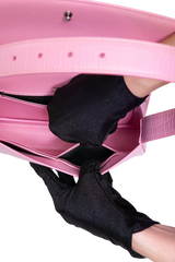 BALENCIAGA GHOST SLING CROCO EMBOSSED PINK