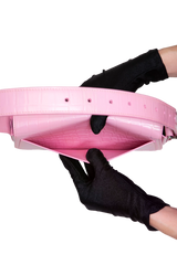 BALENCIAGA GHOST SLING CROCO EMBOSSED PINK