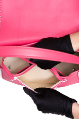 VALENTINO ROCKSTUD SPIKE MEDIUM BRIGHT PINK/WHITE