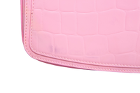 BALENCIAGA GHOST SLING CROCO EMBOSSED PINK