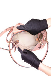 CHLOÉ BACKPACK FAYE SMALL SUEDE CALFSKIN OLD PINK