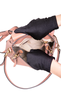 CHLOÉ BACKPACK FAYE SMALL SUEDE CALFSKIN OLD PINK