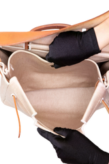HERMÈS HERBAG ZIP 39 MM TOILE VACHE CALFSKIN NATURAL