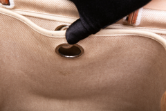 HERMÈS HERBAG ZIP 39 MM TOILE VACHE CALFSKIN NATURAL