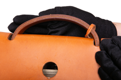 HERMÈS HERBAG ZIP 39 MM TOILE VACHE CALFSKIN NATURAL