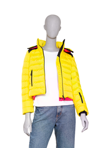 MONCLER ISSARLES GIUBBOTTO JACKET INFANTIL 12 YELLOW/PINK