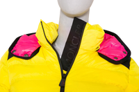 MONCLER ISSARLES GIUBBOTTO JACKET INFANTIL 12 YELLOW/PINK