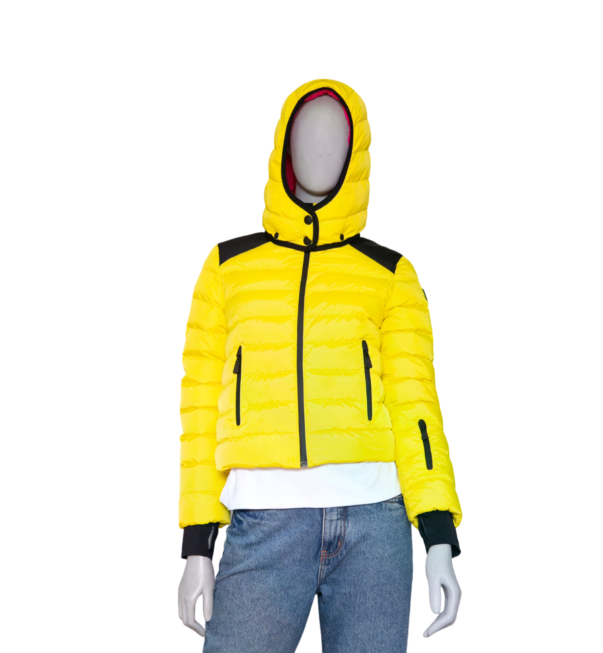 MONCLER ISSARLES GIUBBOTTO JACKET INFANTIL 12 YELLOW/PINK