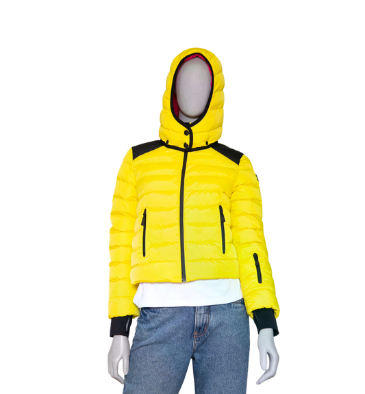 MONCLER ISSARLES GIUBBOTTO JACKET INFANTIL 12 YELLOW/PINK