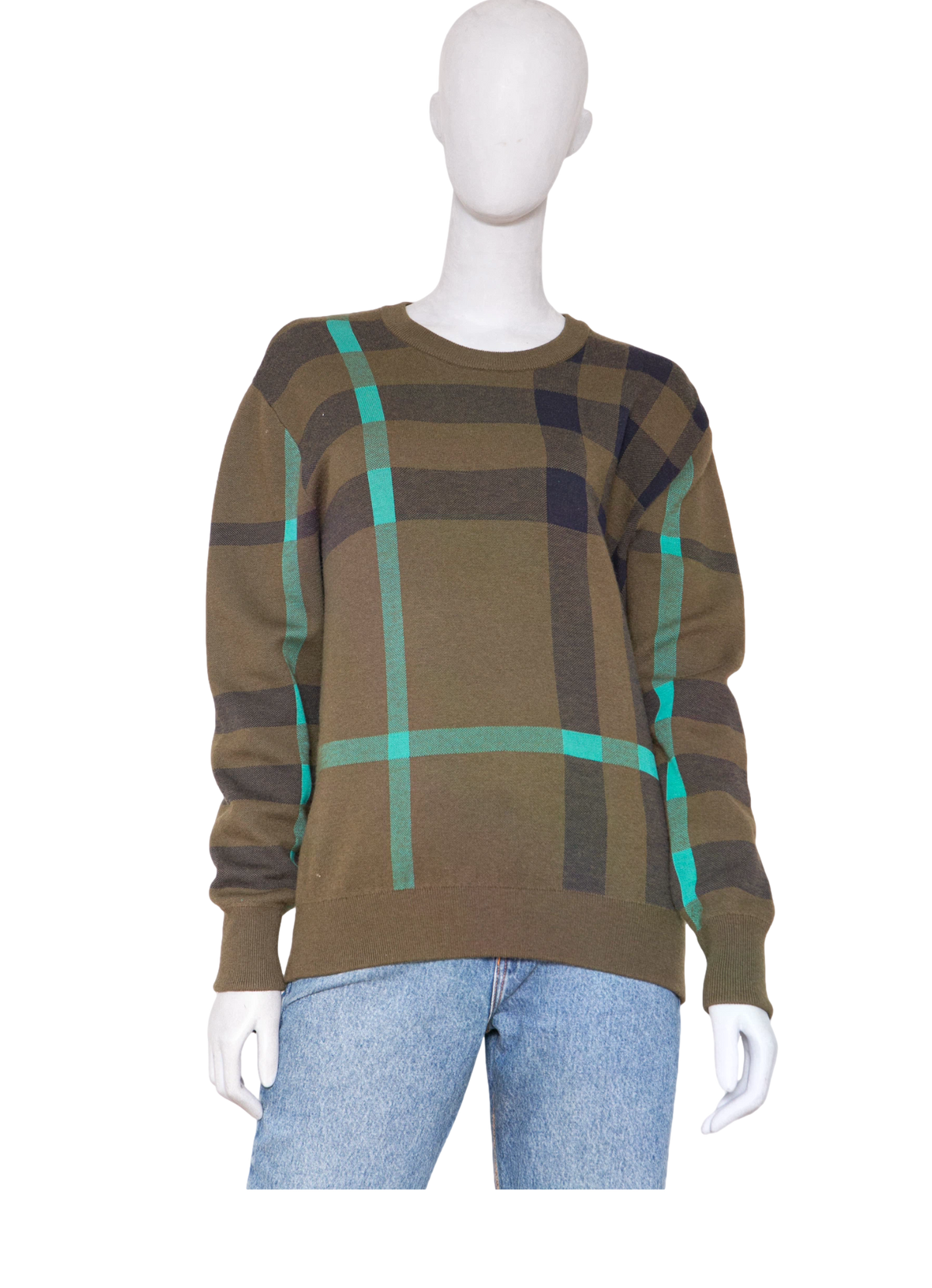 BURBERRY SWEATER WOOL CREWNECK HOUSE CHECK