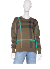 BURBERRY SWEATER WOOL CREWNECK HOUSE CHECK