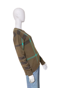 BURBERRY SWEATER WOOL CREWNECK HOUSE CHECK