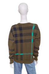 BURBERRY SWEATER WOOL CREWNECK HOUSE CHECK