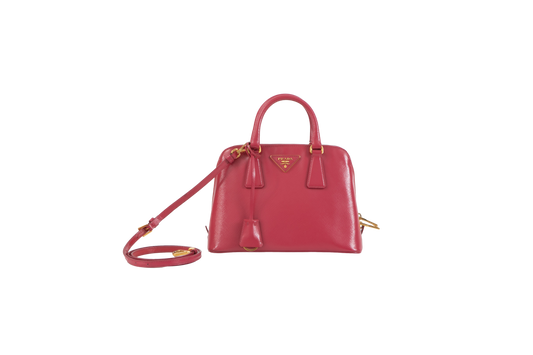 PRADA PROMENADE SAFFIANO SMALL HOT PINK