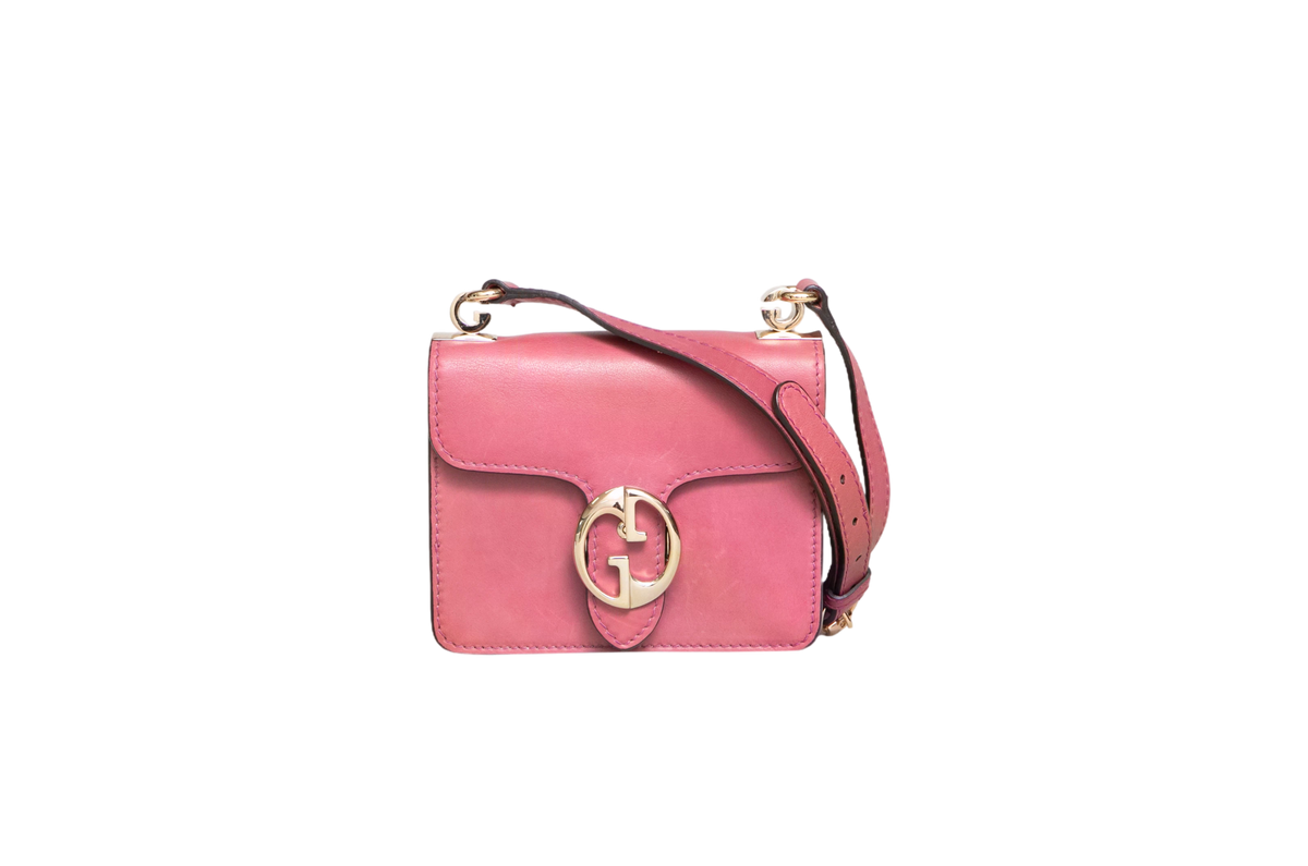 GUCCI SMALL 1973 LEATHER PINK