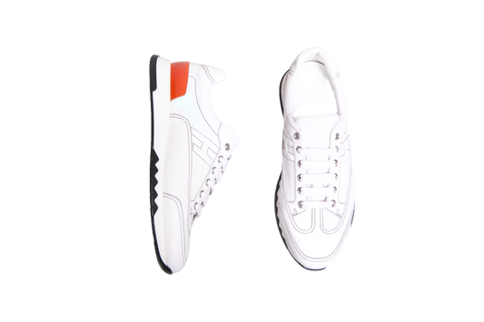 HERMÈS TRAIL SNEAKER IN CALFSKIN WHITE - 37 BR