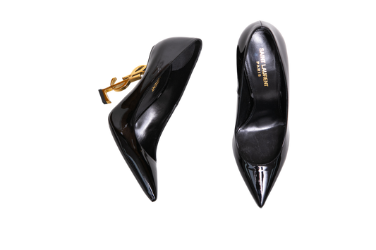 YSL SCARPIN OPYUM 110 PATENT BLACK - 37 BR