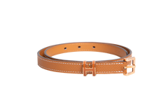 HERMÈS BELT POP H 15 EPSOM GOLD - ROSE GOLD