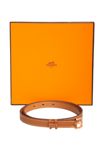 HERMÈS BELT POP H 15 EPSOM GOLD - ROSE GOLD