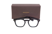 OLIVER PEOPLES SQUARE ACETATE BLACK DIAMOND/CRYSTAL CARBON GREY