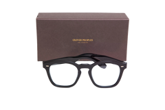 OLIVER PEOPLES SQUARE ACETATE BLACK DIAMOND/CRYSTAL CARBON GREY