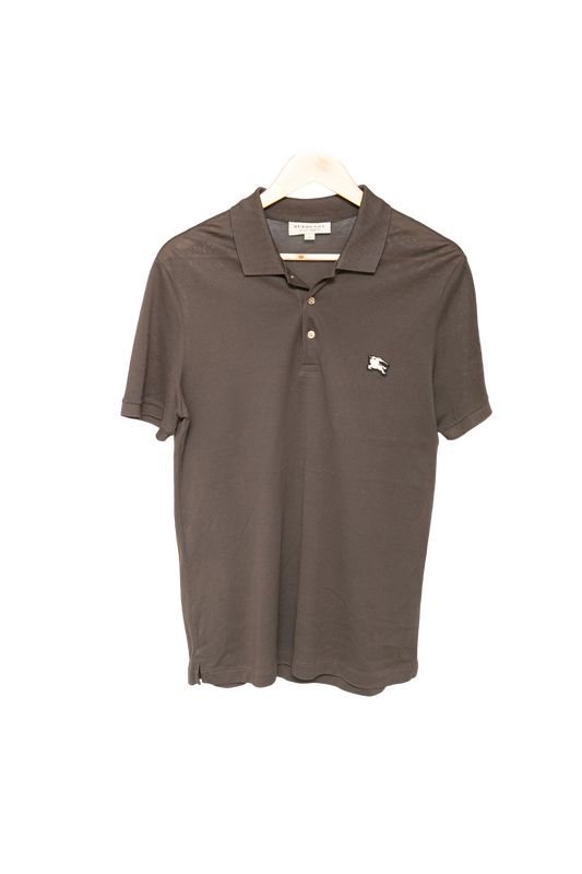 BURBERRY SHIRT POLO COTTON OLIVE GREEN