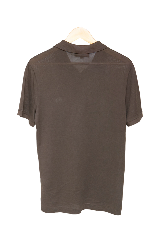 BURBERRY SHIRT POLO COTTON OLIVE GREEN
