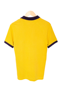 BURBERRY SHIRT POLO COTTON PEAR YELLOW/PURPLE