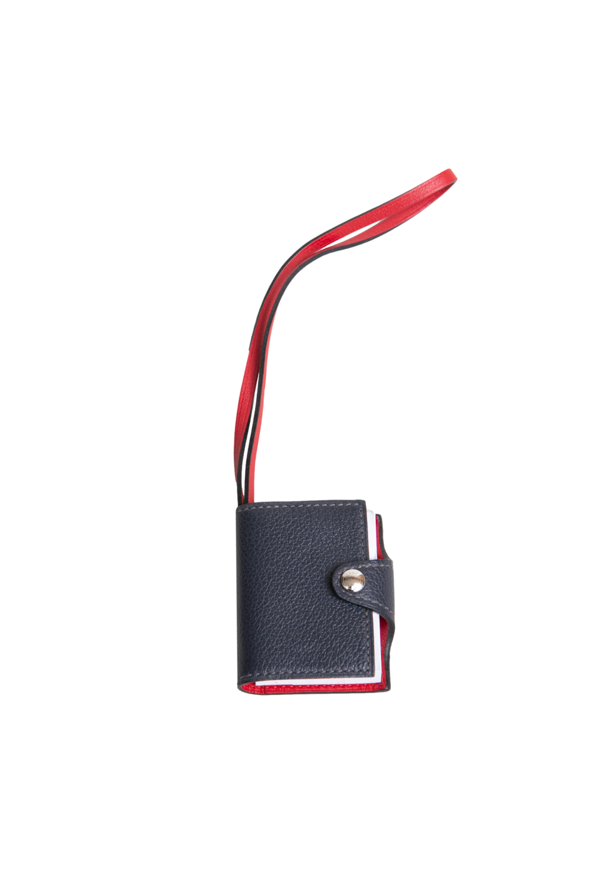 HERMÈS ULYSSE NANO LEATHER BLEU SAPHIR/ROUGE DE COEUR