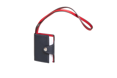 HERMÈS ULYSSE NANO LEATHER BLEU SAPHIR/ROUGE DE COEUR