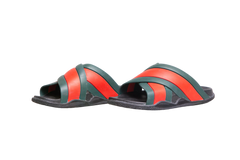 GUCCI SLIDE CRISS CROSS RUBBER WEB BLACK - 41/42 BR
