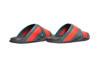 GUCCI SLIDE CRISS CROSS RUBBER WEB BLACK - 41/42 BR