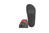 GUCCI SLIDE CRISS CROSS RUBBER WEB BLACK - 41/42 BR
