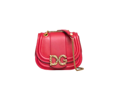 D&G DG AMORE CROSSBODY LEATHER RED