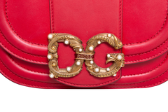 D&G DG AMORE CROSSBODY LEATHER RED