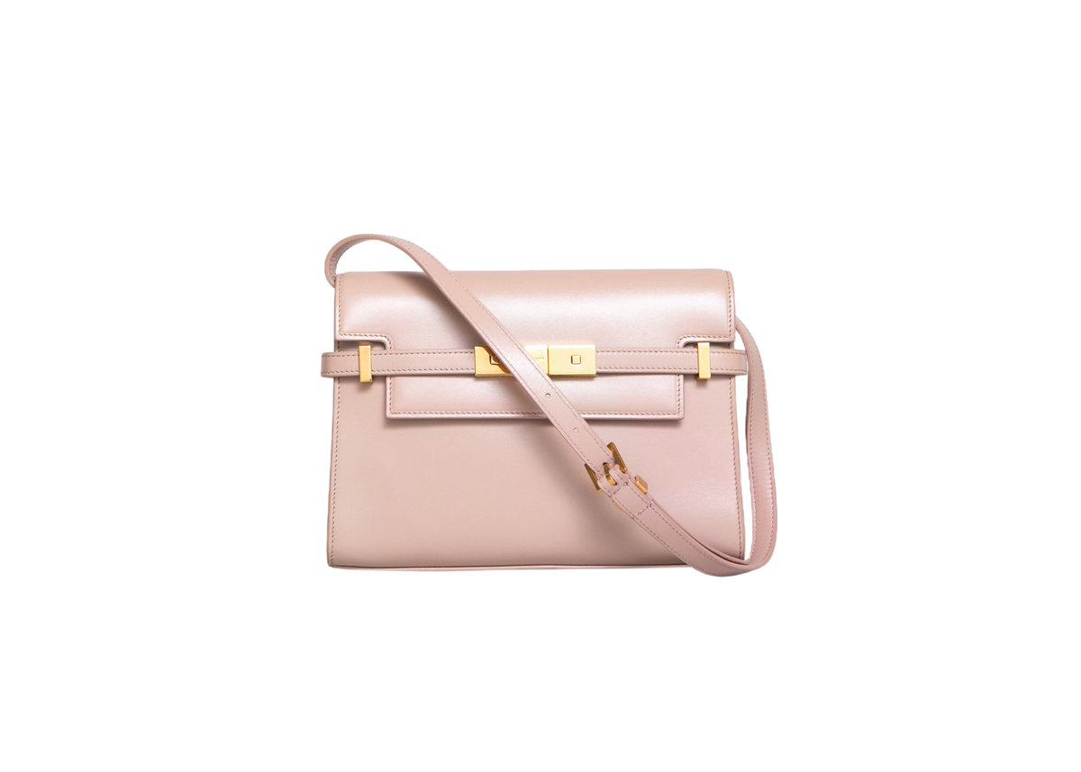 YSL MANHATTAN SMALL CALFSKIN BEIGE