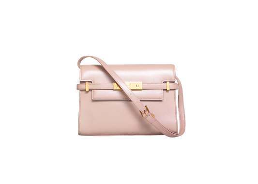 YSL MANHATTAN SMALL CALFSKIN BEIGE
