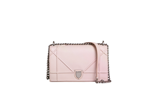 DIOR DIORAMA MEDIUM GRAINED CALFSKIN ROSE