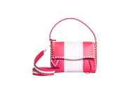 VALENTINO ROCKSTUD SPIKE MEDIUM BRIGHT PINK/WHITE