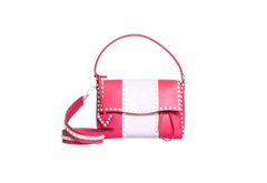 VALENTINO ROCKSTUD SPIKE MEDIUM BRIGHT PINK/WHITE