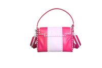 VALENTINO ROCKSTUD SPIKE MEDIUM BRIGHT PINK/WHITE