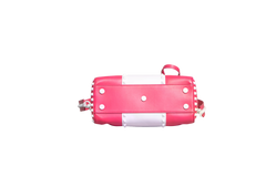 VALENTINO ROCKSTUD SPIKE MEDIUM BRIGHT PINK/WHITE